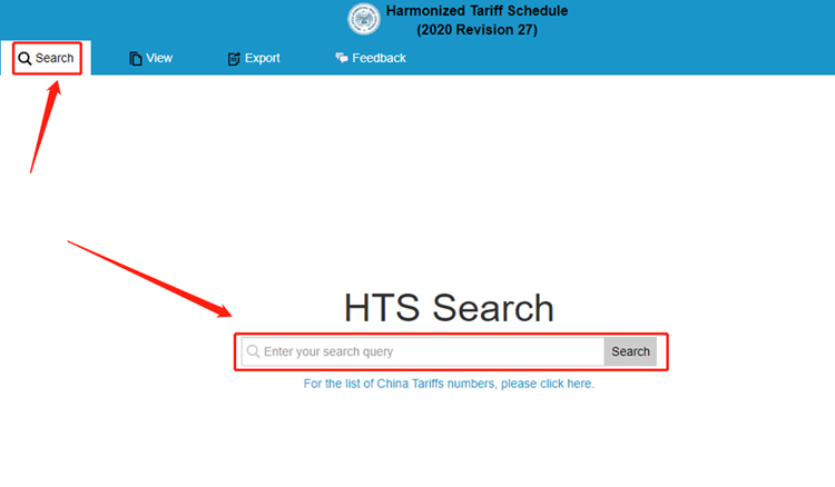 出口美國關稅查詢網址