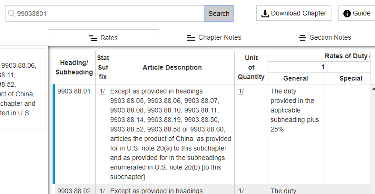 商品出口美國關稅附加稅