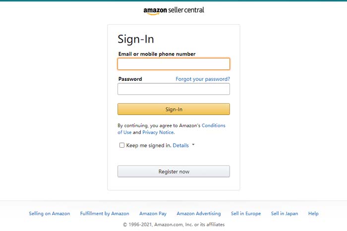 美國亞馬遜賣家登陸網址