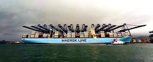 中國到美西、美東的馬士基快船航線