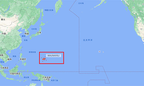 美森正班船威利號在關島附近